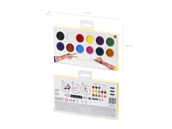 Pinturas faciais, 12 cores - Image 4