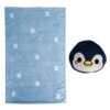 Almofada de viagem e cobertor 2 em 1 Pinguim