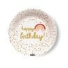 Pratos 18cm Arco-íris Birthday Boho