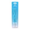 Velas altas torcidas azul claro 6un