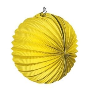 Balão de Papel 22cm – Amarelo
