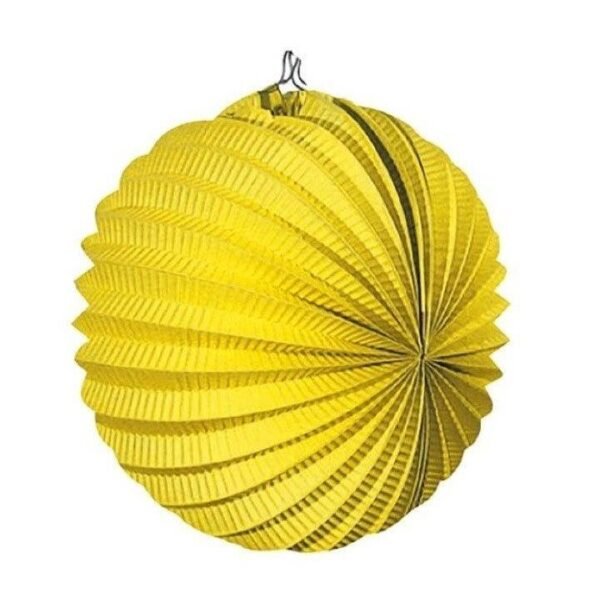 Balão de Papel 22cm – Amarelo
