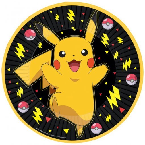 8 Pratos 23cm Pikachu – Pokémon