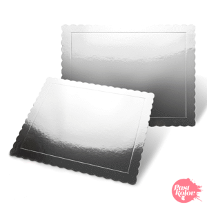 Base Retangular Prata Efeito Espelho – 30 x 25 cm / 3 mm