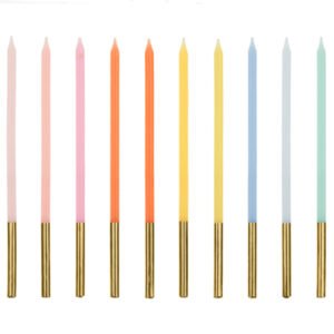 velas aniversário coloridas