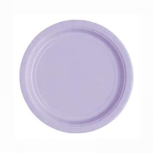8 Pratos Redondos Lavanda 22cm