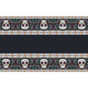 toalha halloween caveira dia mortos