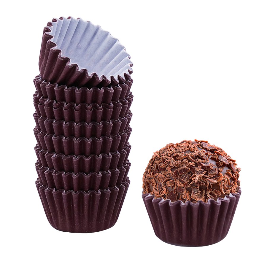 Forma Brigadeiro Lisa N 5 Castanha 100 Unid Forma Brigadeiro Lisa N 5 Castanha 100 Unid