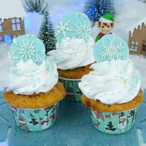 cápsulas formas cupcake natal boneco neve