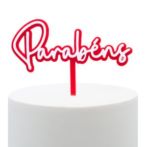 topper parabens vermelho