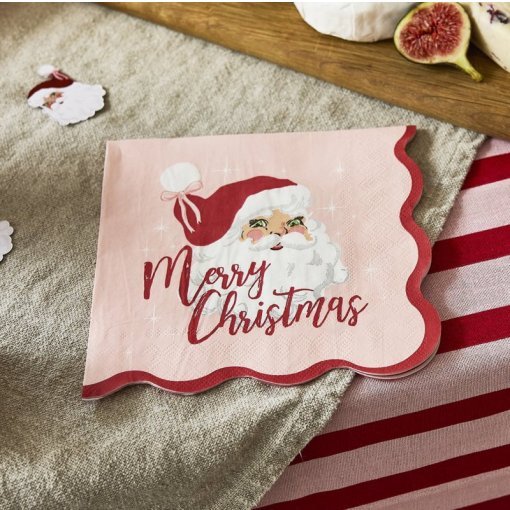 guardanapos natal vintage pai natal