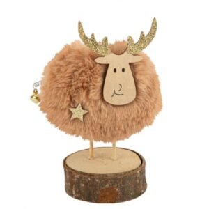 decoração natal madeira veado