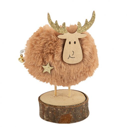 decoração natal madeira veado