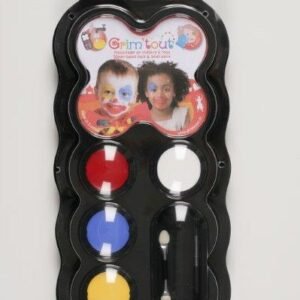 Paleta de 4 Tintas para Pintura Facial – Palhaço