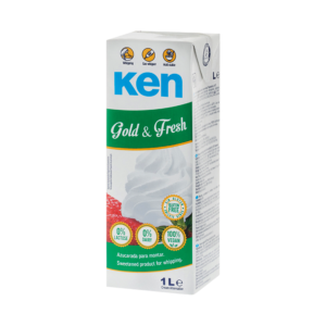 Nata Vegetal Ken Gold & Fresh 1L – Chantilly Vegetal para Bater