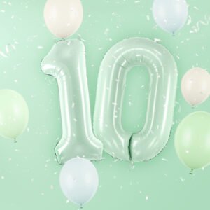 balão foil numero verde