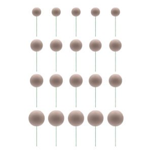 esferas decoração bolo bege