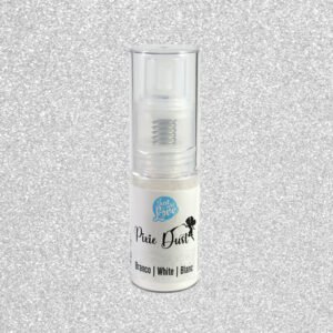 Pixie dust branco comestível em spray para decoração de bolos e doces
