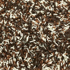 granulado de chocolate sortido para decoração de bolos e brigadeiros