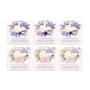 colar com pedra natural dia da mãe design floral