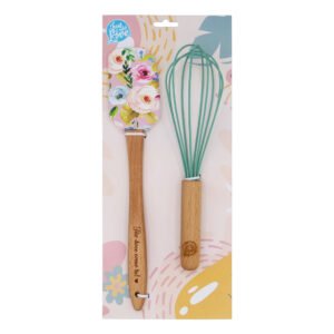 kit receitas da mãe com batedor e espátula para presente dia da mãe