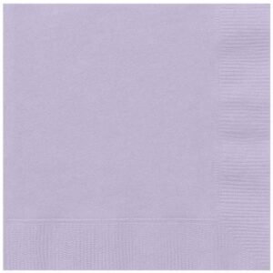 Pack de 20 guardanapos lilás 33cm para decoração de mesas de festa