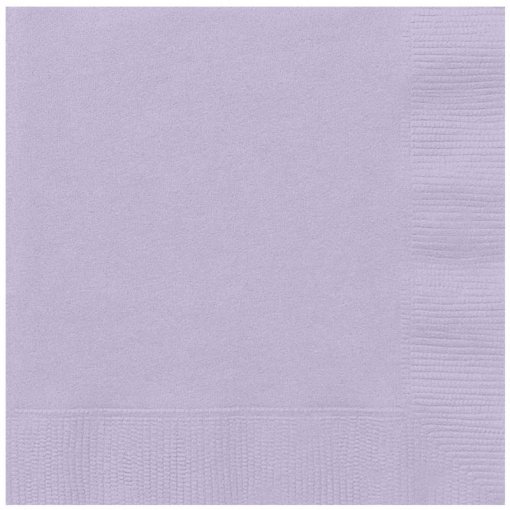 Pack de 20 guardanapos lilás 33cm para decoração de mesas de festa