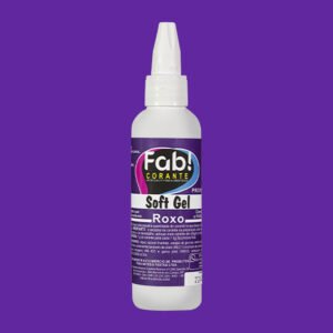 Frasco de Corante SoftGel Roxo para utilização em confeitaria e decoração de bolos