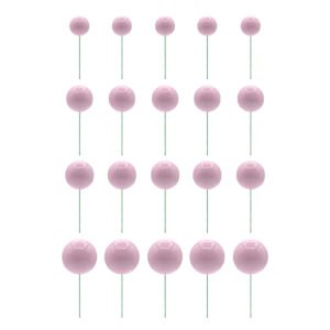 Conjunto de esferas lisas rosa bebé para decoração de bolos e cake design.
