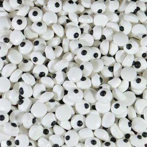 Olhos de açúcar pequenos para decoração de bolos, cupcakes e doces de Halloween
