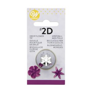 Bico de pasteleiro Wilton #2D em aço inoxidável para fazer flores